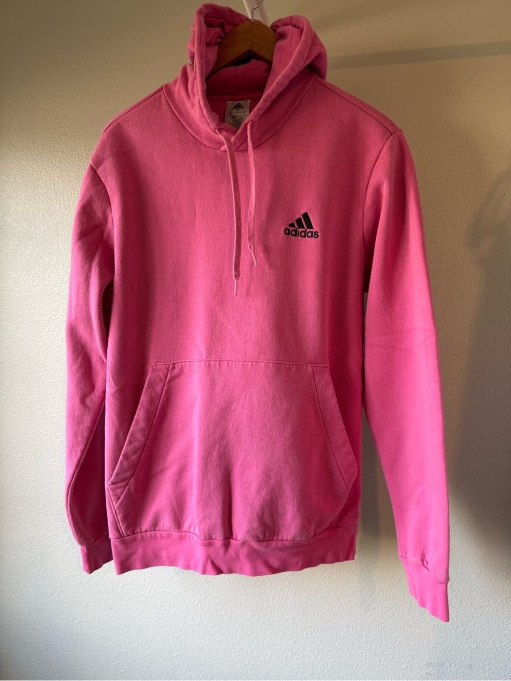 Adidas Pink Hoodie Sweatshirt - Picture 2 of 8